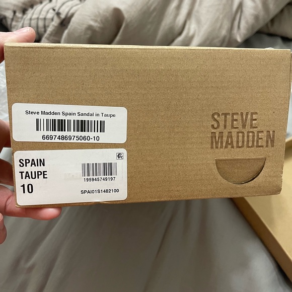 BNIB Taupe Steve Madden Braided Sandals - Picture 4 of 4